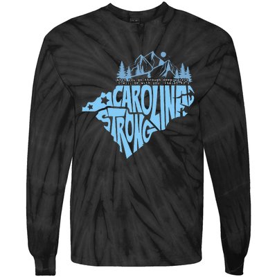 North Carolina Stronger Together Gift Tie-Dye Long Sleeve Shirt