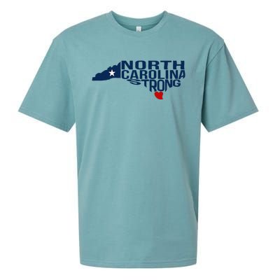 North Carolina Strong With Nc State And Love North Carolina Sueded Cloud Jersey T-Shirt