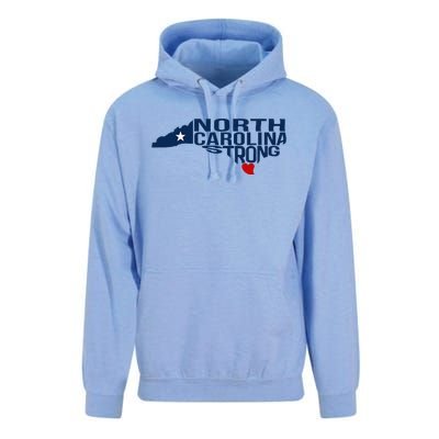 North Carolina Strong With Nc State And Love North Carolina Unisex Surf Hoodie