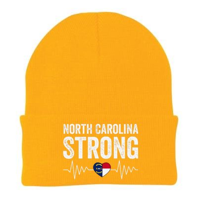 North Carolina Strong With Nc State And Love North Carolina Knit Cap Winter Beanie