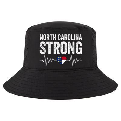 North Carolina Strong With Nc State And Love North Carolina Cool Comfort Performance Bucket Hat