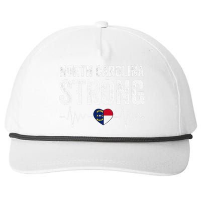 North Carolina Strong With Nc State And Love North Carolina Snapback Five-Panel Rope Hat