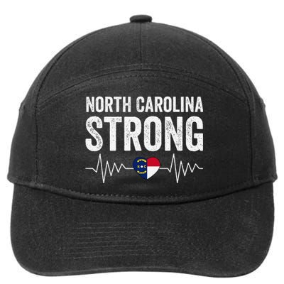 North Carolina Strong With Nc State And Love North Carolina 7-Panel Snapback Hat