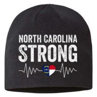 North Carolina Strong With Nc State And Love North Carolina Sustainable Beanie