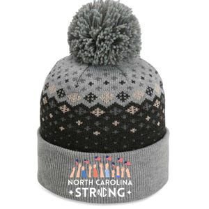 North Carolina Strong Support Nc Flag The Baniff Cuffed Pom Beanie