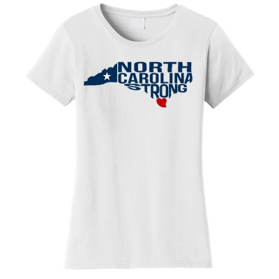 North Carolina Strong With Nc State And Love North Carolina Women's T-Shirt