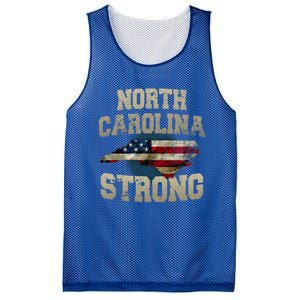 North Carolina Strong With Nc State And Usa Flag Overlay Mesh Reversible Basketball Jersey Tank