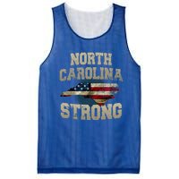 North Carolina Strong With Nc State And Usa Flag Overlay Mesh Reversible Basketball Jersey Tank