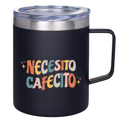 Necesito Cafecito Spanish Coffee 12oz Stainless Steel Coffee Mug