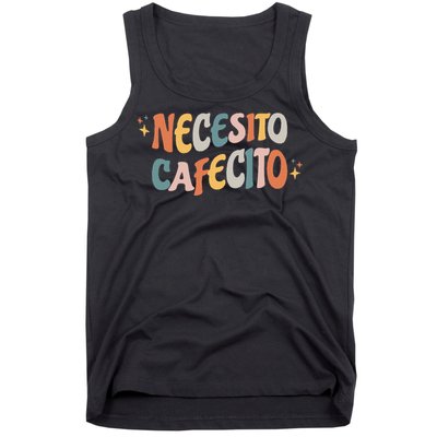 Necesito Cafecito Spanish Coffee Tank Top