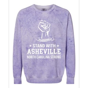 North Carolina Strong Asheville Nc Stand With Asheville 2024 Colorblast Crewneck Sweatshirt