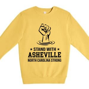 North Carolina Strong Asheville Nc Stand With Asheville 2024 Premium Crewneck Sweatshirt