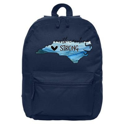 North Carolina Strong With Nc State And Love North Carolina 16 in Basic Backpack