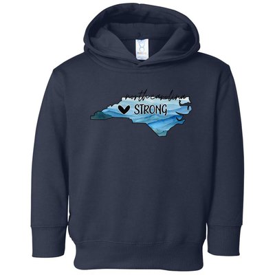 North Carolina Strong With Nc State And Love North Carolina Toddler Hoodie