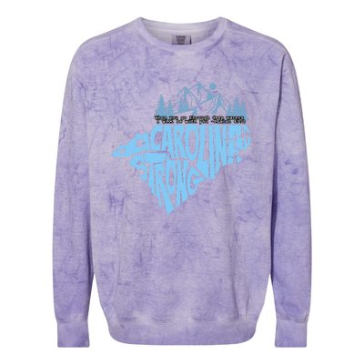 North Carolina Stronger Together Colorblast Crewneck Sweatshirt