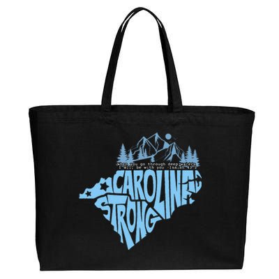 North Carolina Stronger Together Cotton Canvas Jumbo Tote