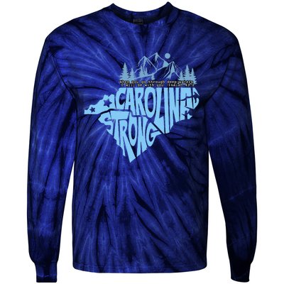 North Carolina Stronger Together Tie-Dye Long Sleeve Shirt