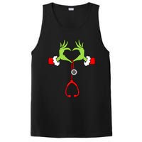 Nurse Christmas Stethoscope Nurses Xmas Pajamas Pjs Women PosiCharge Competitor Tank