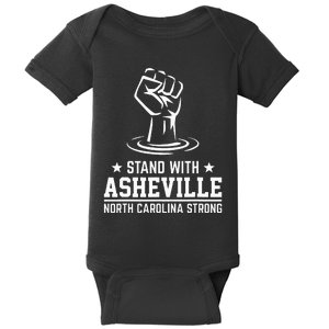 North Carolina Strong Asheville Nc Stand With Asheville 2024 Baby Bodysuit