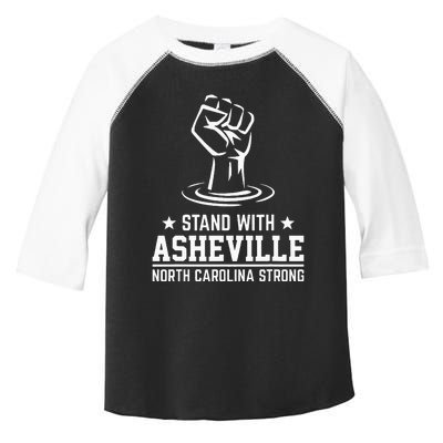 North Carolina Strong Asheville Nc Stand With Asheville 2024 Toddler Fine Jersey T-Shirt