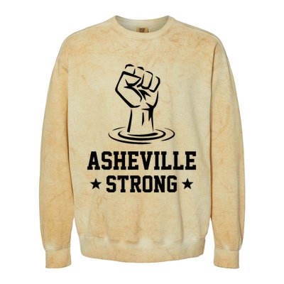 North Carolina Strong Asheville Nc Stand With Asheville 2024 Colorblast Crewneck Sweatshirt