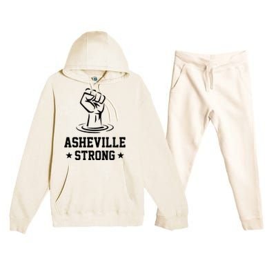 North Carolina Strong Asheville Nc Stand With Asheville 2024 Premium Hooded Sweatsuit Set