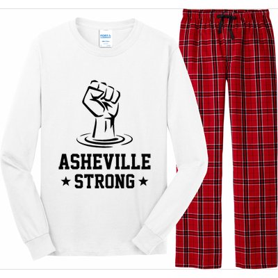 North Carolina Strong Asheville Nc Stand With Asheville 2024 Long Sleeve Pajama Set