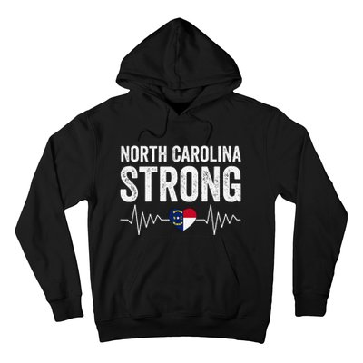 North Carolina Strong With Nc State And Love North Carolina Hoodie