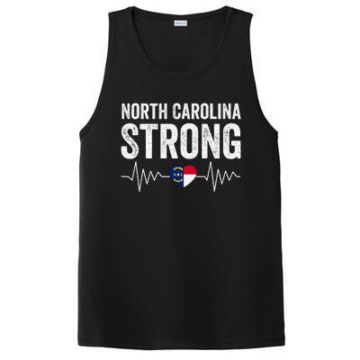 North Carolina Strong With Nc State And Love North Carolina PosiCharge Competitor Tank