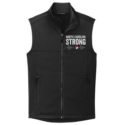 North Carolina Strong With Nc State And Love North Carolina Collective Smooth Fleece Vest