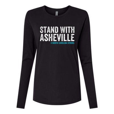 North Carolina Strong Asheville Nc Stand With Asheville 2024 Womens Cotton Relaxed Long Sleeve T-Shirt