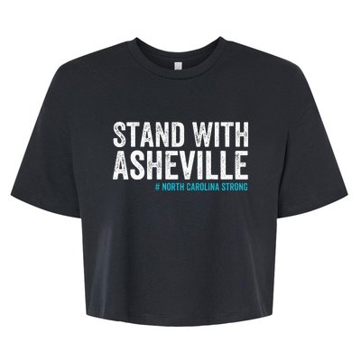 North Carolina Strong Asheville Nc Stand With Asheville 2024 Bella+Canvas Jersey Crop Tee