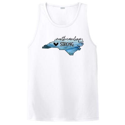 North Carolina Strong With Nc State And Love North Carolina PosiCharge Competitor Tank