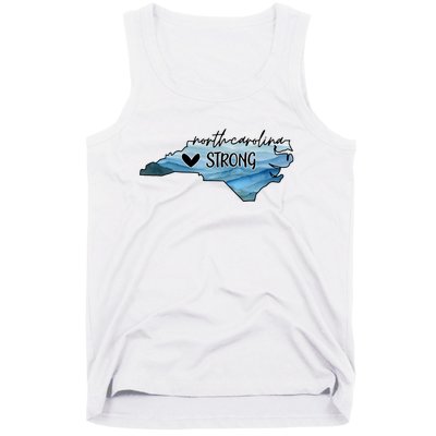 North Carolina Strong With Nc State And Love North Carolina Tank Top