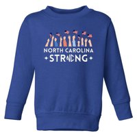 North Carolina Strong Support Nc Flag Toddler Sweatshirt