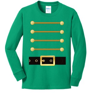 Nutcracker Character Soldier Costume Uniform Kids Long Sleeve Shirt