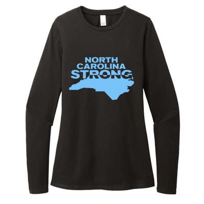 North Carolina Strong With Nc State And Love North Carolina Womens CVC Long Sleeve Shirt