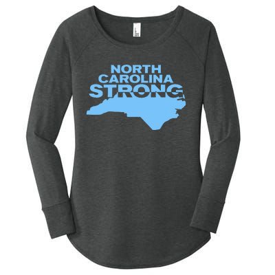 North Carolina Strong With Nc State And Love North Carolina Women's Perfect Tri Tunic Long Sleeve Shirt