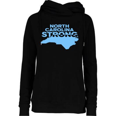 North Carolina Strong With Nc State And Love North Carolina Womens Funnel Neck Pullover Hood