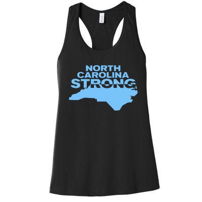 North Carolina Strong With Nc State And Love North Carolina Women's Racerback Tank