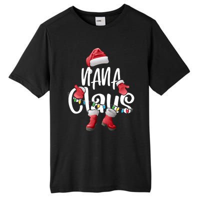 Nana Claus Shirt Santa Hat Matching Christmas Family Group Tall Fusion ChromaSoft Performance T-Shirt