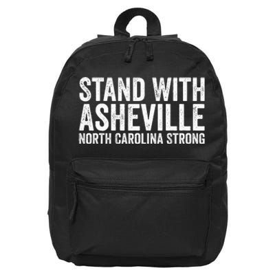 North Carolina Strong Asheville Nc Stand With Asheville 2024 16 in Basic Backpack