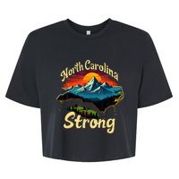 North Carolina Strong Strong Nc State Support For Carolina Bella+Canvas Jersey Crop Tee