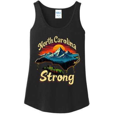 North Carolina Strong Strong Nc State Support For Carolina Ladies Essential Tank