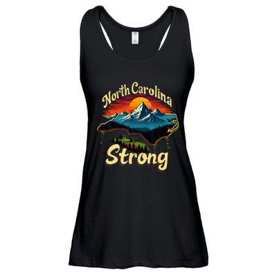 North Carolina Strong Strong Nc State Support For Carolina Ladies Essential Flowy Tank