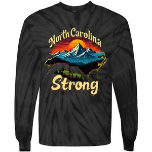 North Carolina Strong Strong Nc State Support For Carolina Tie-Dye Long Sleeve Shirt