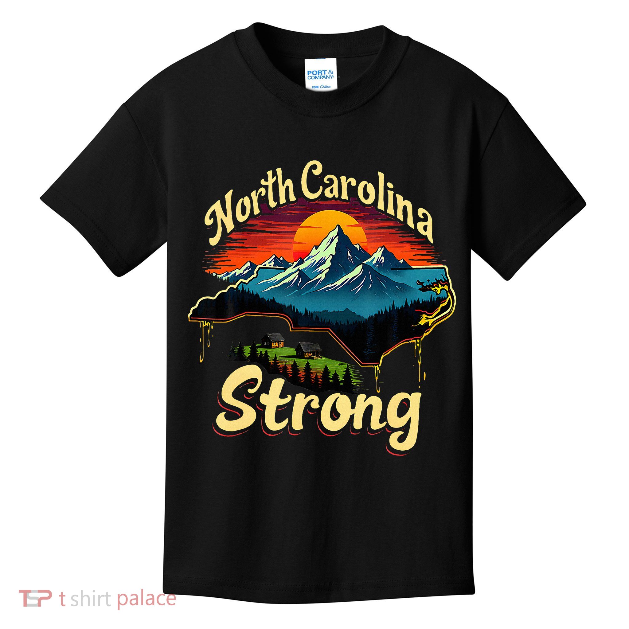 North Carolina Strong Strong Nc State Support For Carolina Kids T-Shirt