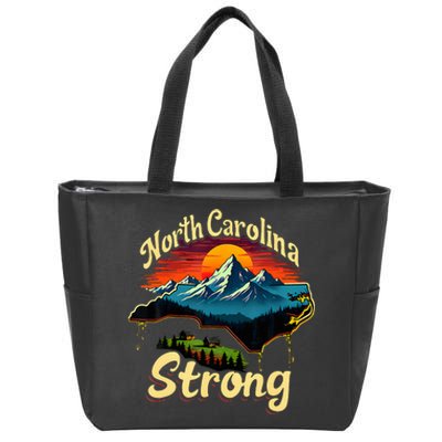 North Carolina Strong Strong Nc State Support For Carolina Zip Tote Bag