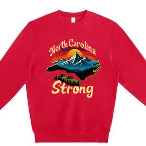 North Carolina Strong Strong Nc State Support For Carolina Premium Crewneck Sweatshirt