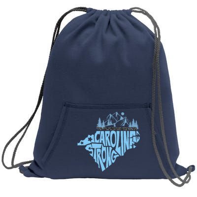 North Carolina Stronger Together Sweatshirt Cinch Pack Bag